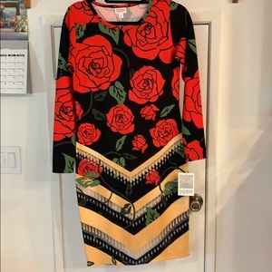 ⚡️LuLaRoe Vintage Elegant Debbie Long Sleeve Dress small NWT